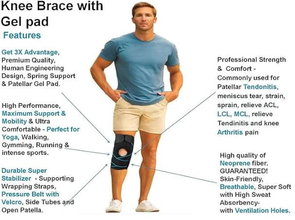 Adjustable Knee Cap Support Brace for Knee